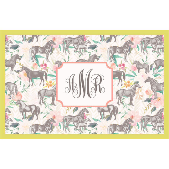 Horse and Florals Placemats